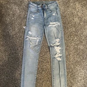 Women’s american eagle ripped skinny jeans 00